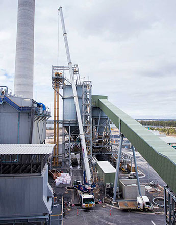 Fabric filter bag overhaul works