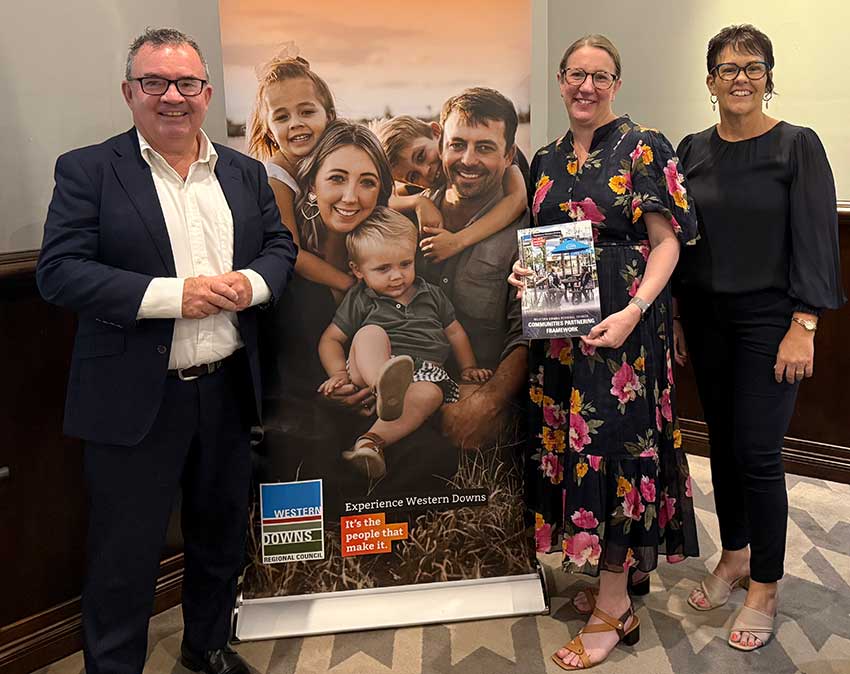 Emma Roberts with council reps