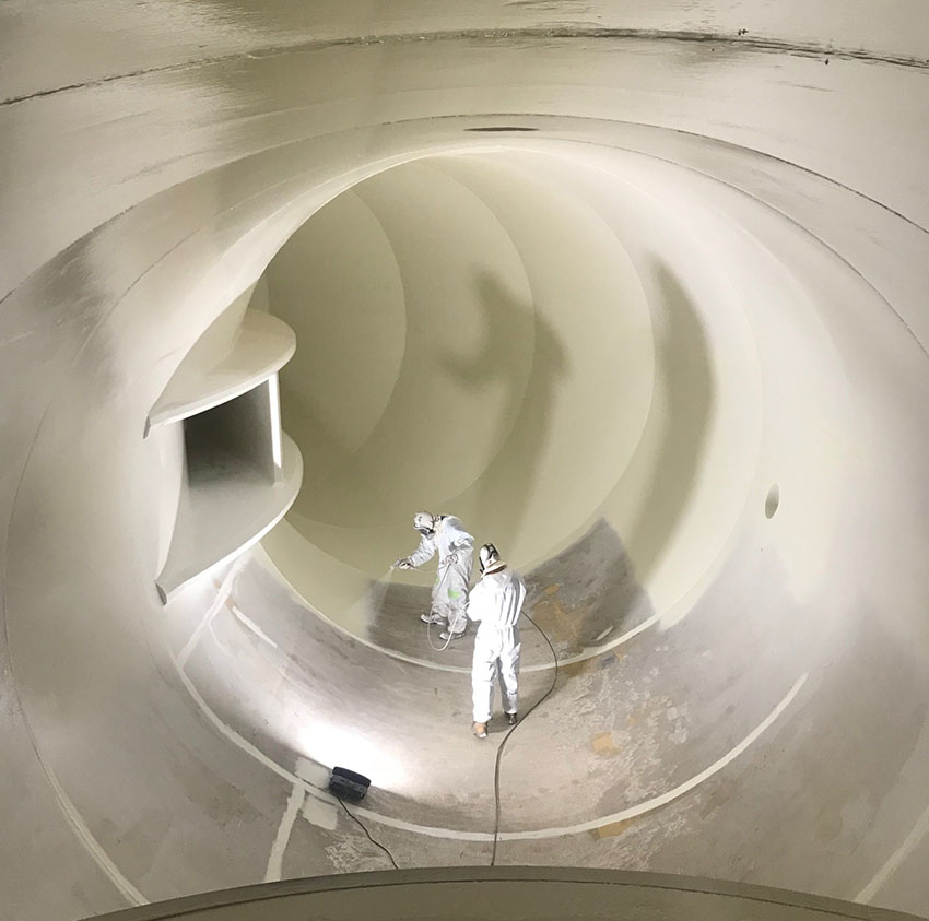 Painting of Wivenhoe Unit 2 internals