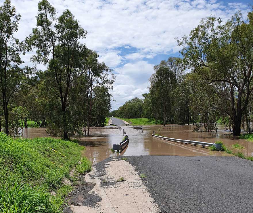 Banana Bridge flooded