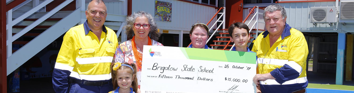 Brigalow State School cheque ceremony