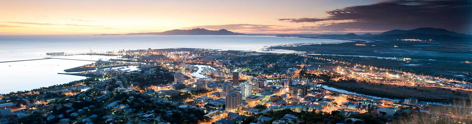 Townsville at night