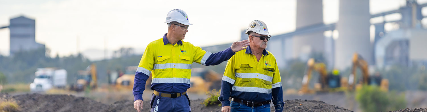 Walking in ash containment facility