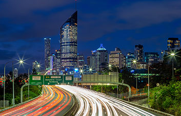 Brisbane at night