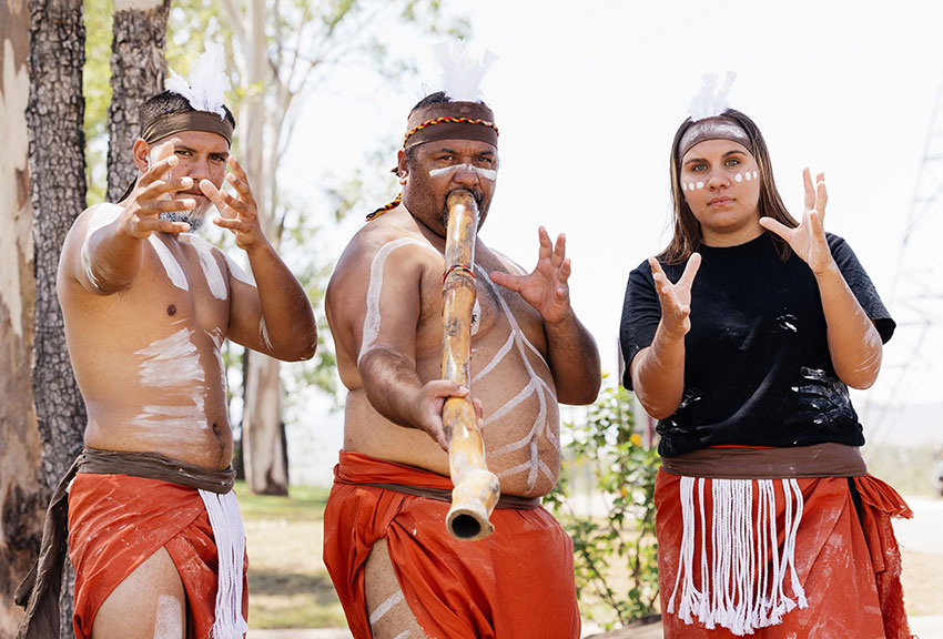 First Nations dancers