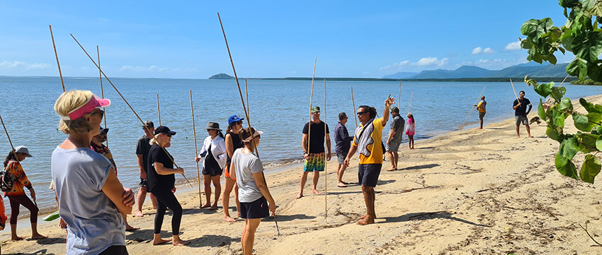 Brendan Church First Nations Global Leadership Program first cohort at Cooya Beach_850px
