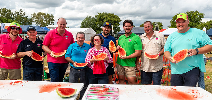 Melon eating competition